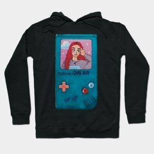 video game aesthetic 90s girl illustration Hoodie